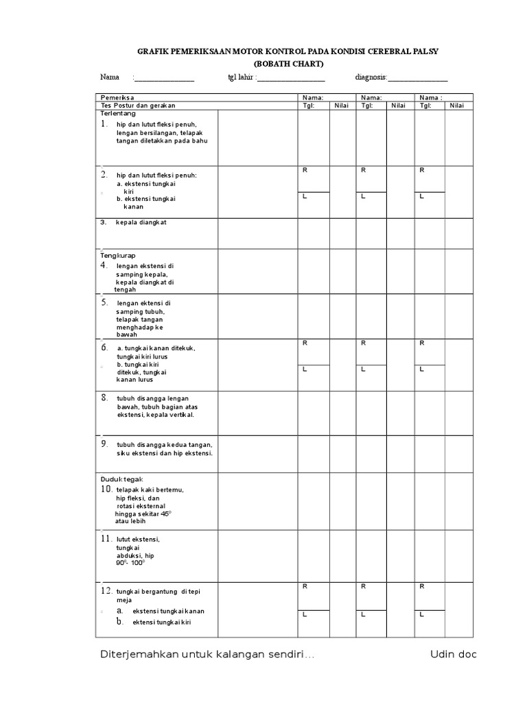 Berg Balance Scale (BBS) PDF