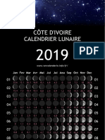 Cote Divoire Annee Calendrier 2019