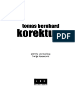 Tomas Bernhard Korektura PDF