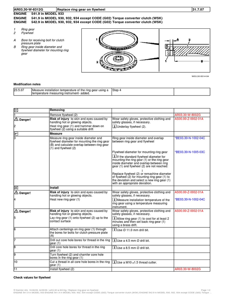Replace Ring Gear On Flywheel PDF Gear Clutch