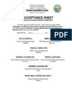 Editable Acceptance Sheet