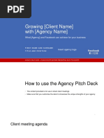 Facebook agency pitch deck
