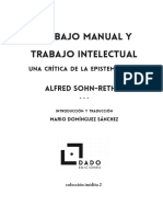 Sohn-Rethel, A. - Trabajo Manual y Trabajo Intelectual. Introducción