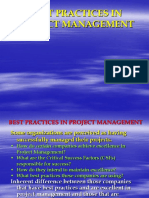 Best practices in project management