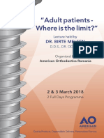 "Adult Patients - Where Is The Limit?": Dr. Birte Melsen