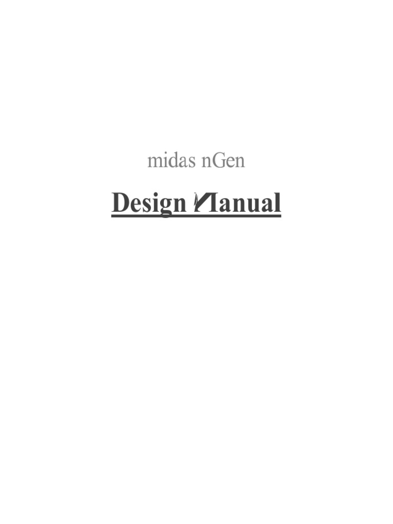 midas nGen Design Manual Overview | PDF | Buckling | Column