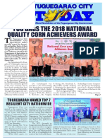 TCG Bags The 2018 National Quality Corn Achievers Award: Tuguegarao Named Top 7 Resilient City Nationwide