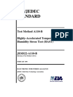 Eia/Jedec Standard: Test Method A110-B Highly-Accelerated Temperature and Humidity Stress Test (HAST)