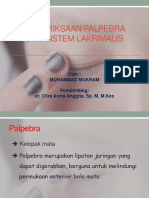 Pemeriksaan Palpebra Dan Sistem Lakrimalis