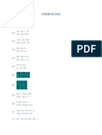 EJERCICIOS de Ecuaciones de Primer Grado