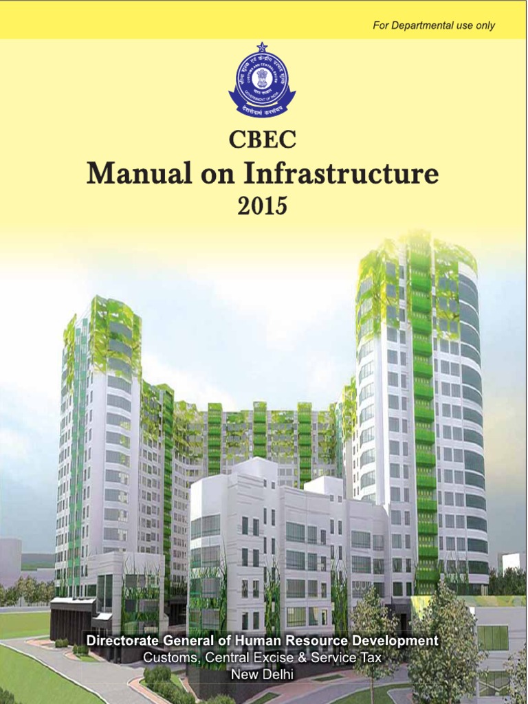 CBEC Infrastructure Manual 2015 | PDF | Renting | Taxes