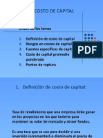 Costos de Capital