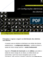 Configurações Eletrónicas Dos Átomos