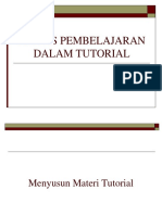 Proses Pembelajaran Dalam Tutorial