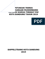 Petunjuk Teknis Rembug RW 2019