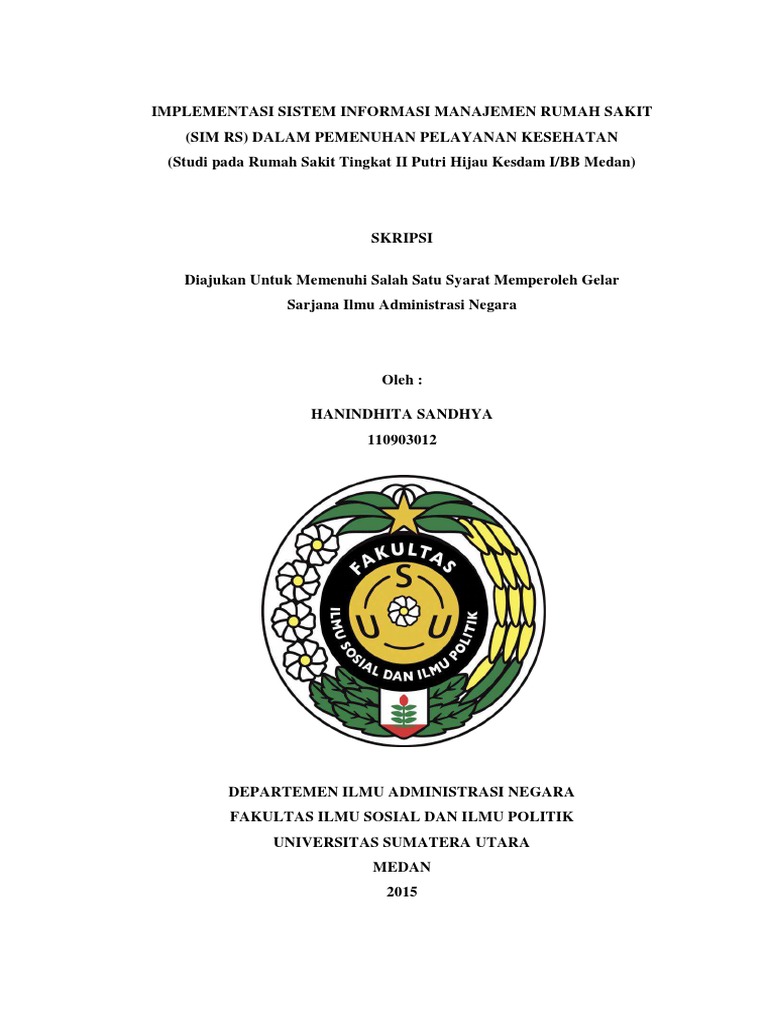 123dok Implementasi Sistem Informasi Manajemen Rumah Sakit Sim Rs Dalam Pemenuhan Pelayan Kesehatan Pdf