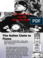 IB - Post War Italy and The Rise of Mussolini