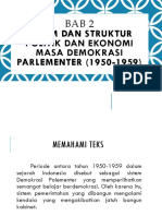 BAB 2 Sistem & Struktur Politik & Ekonomi Masa Demokrasi Parlementer 1950-1959