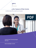 Screening For Cancer of The Cervix: An Office Manual For Health Care Providers