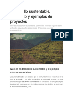 Desarrollo sustentable: qué es y el ejemplo más representativo