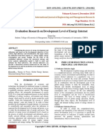 Evaluation Research On Development Level of Energy Internet