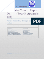 Industrial Tour Report(JEWEL -MANAGEMENT-CU)