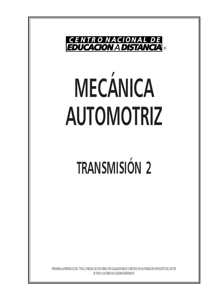 Transmisión Automotriz: Caja de Cambios 2 | PDF | Transmisión (Mecánica ...