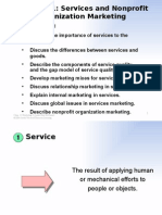 Chapter 11: Services and Nonprofit Organization Marketing: Objectives