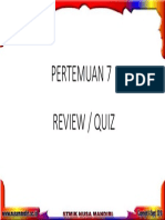 Pertemuan 7 Review / Quiz