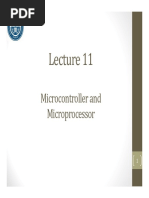 Lecture 11 - Microcontroller and Microprocessor