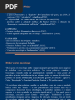 Slides Max Weber e Metodologia