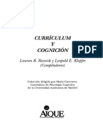 Currículum y Cognición