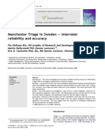 Manchester Triage in Sweden - Interrater