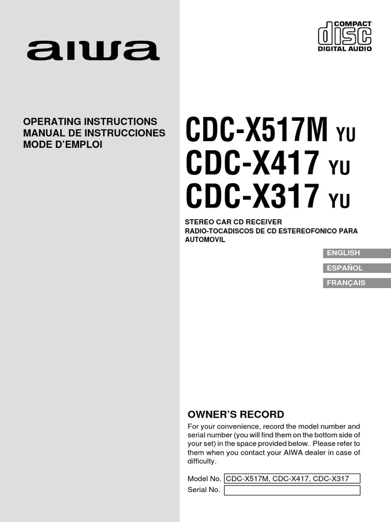 Aiwa Car Stereo PDF Compact Disc Hertz