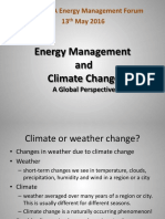 Energy Management & Climate Change