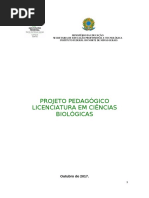 Projeto Pedagogicos Licenciatura Em Ciências Bilógicas - 2017