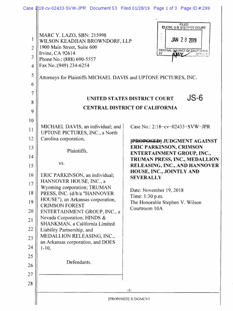 Default Judgment Against Defendants | PDF | Damages | Government ...