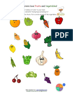 Nutrition Fruits and Vegetables PDF