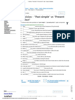 ▷ Ejercicios - _Past simple_ vs _Present perfect_ - Inglés - Repaso de Gramática