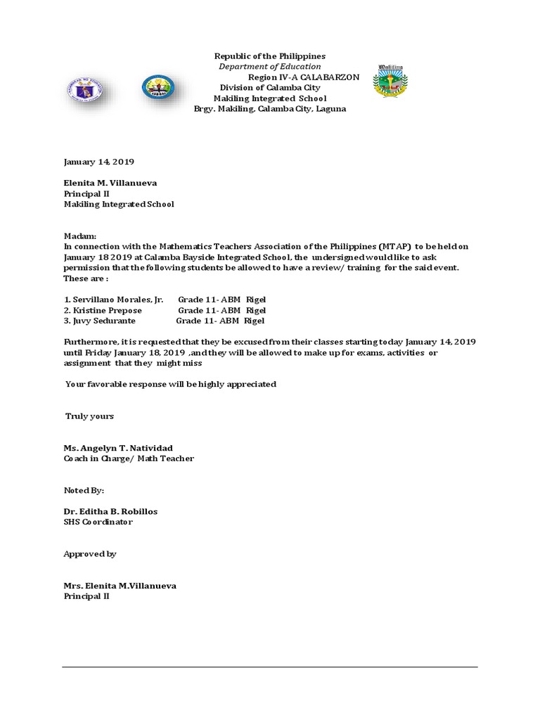 Letter For Contest PDF