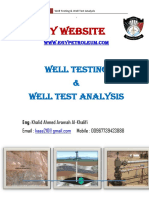 My Website: Well Testing & Well Test Analysis
