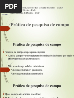 Slides. Pesquisa de campo. Projeto de ensino .ppt