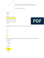 Jawaban Soal Ulangan Harian 1 Matematika Peminatanan