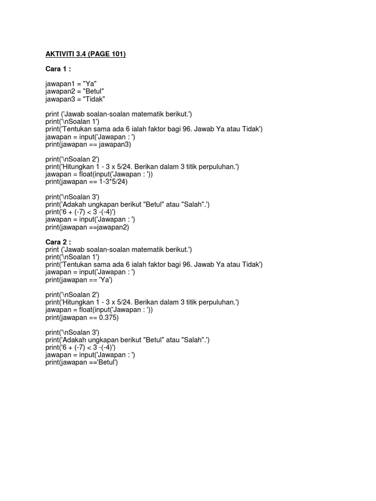 Aktiviti 3 4 Pdf
