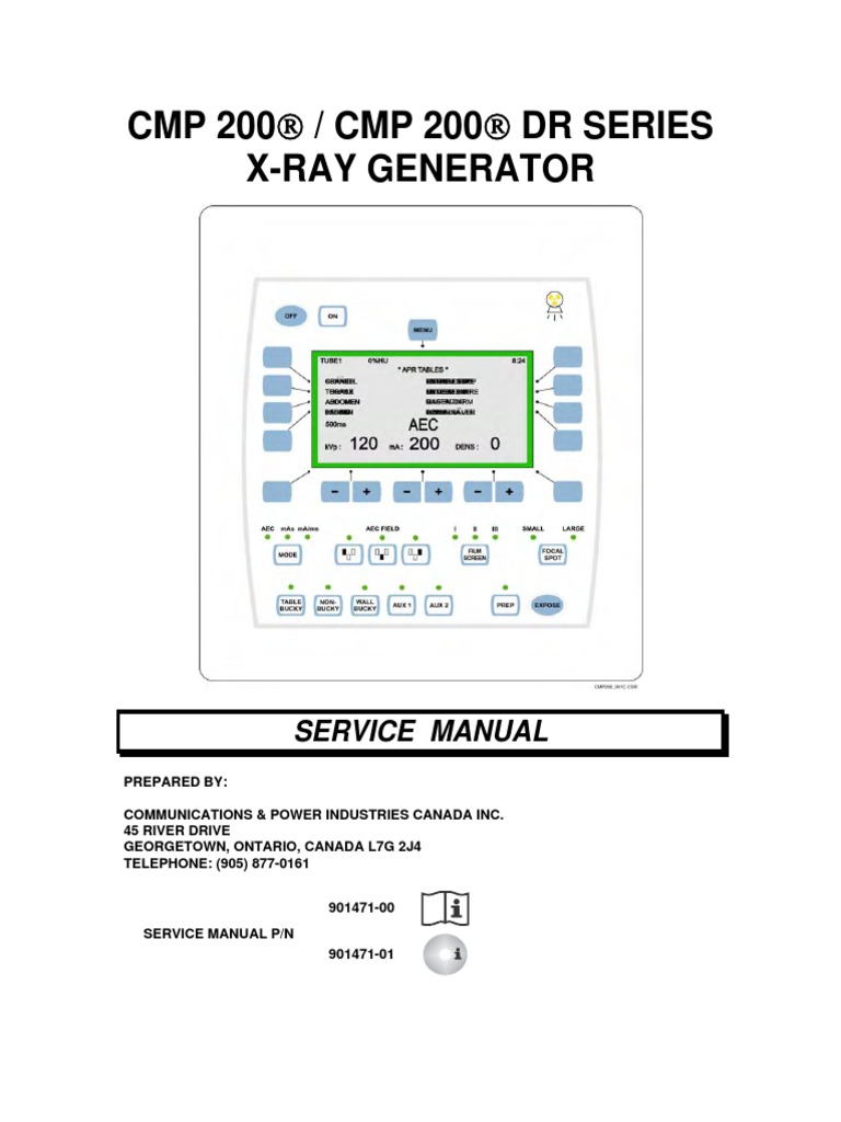 CMP200DR Service 901471 1 | PDF | Electromagnetic Compatibility |  Radiography