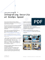 Cheat Sheet SecDevOps Integrating Security at Devops Speed