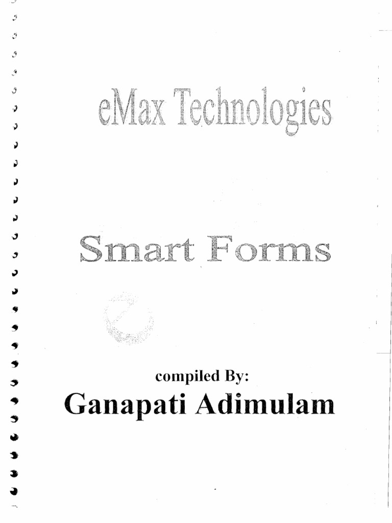 Emax Smart Forms Material | PDF | Page Layout | Subroutine