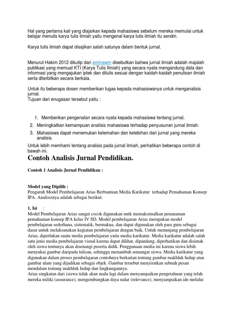 Contoh Jurnal Pembelajaran Ipa Di Sd Cara Mengajarku