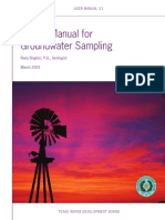A Field Manual For Groundwater Sampling: Radu Boghici, P.G., Geologist March 2003