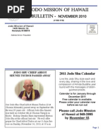 Download Jodo Mission of Hawaii Bulletin - November 2010 by Ryan SN39874929 doc pdf